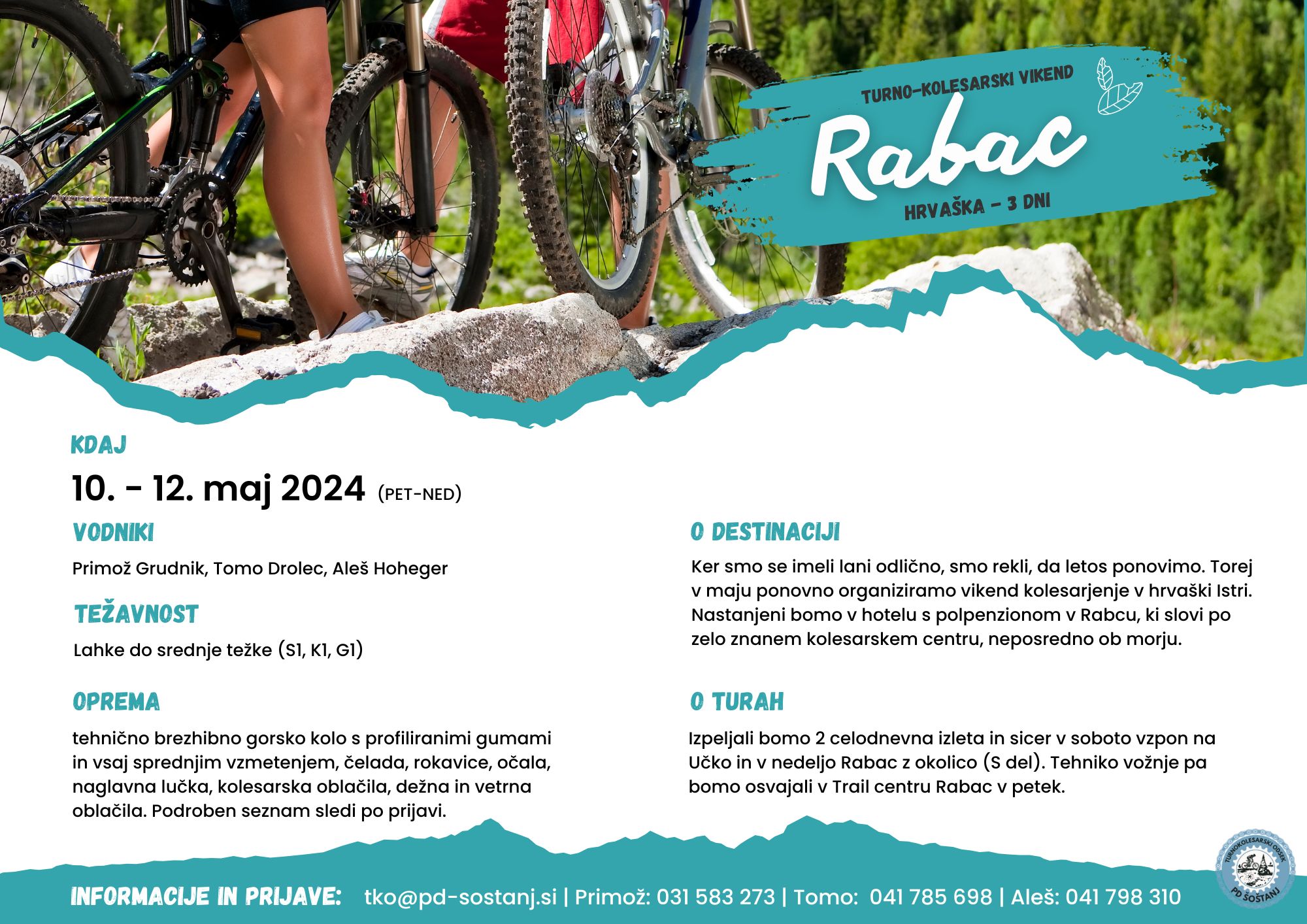 Turno kolesarjenje: Rabac - Hrvaška