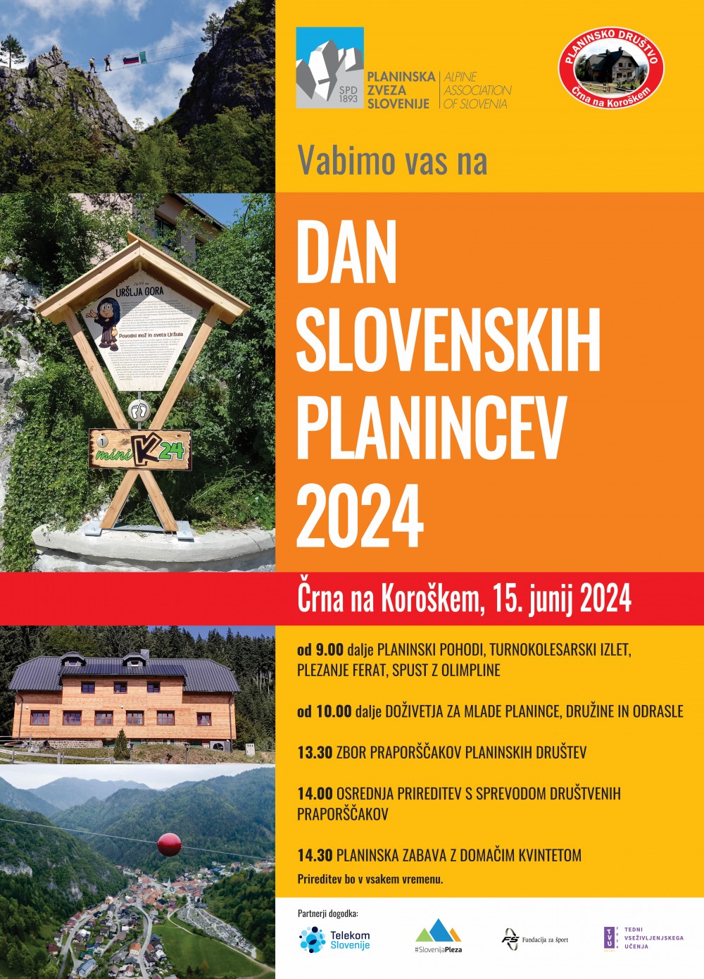 DAN SLOVENSKIH PLANINCEV 2024; Šoštanj–Dom na Smrekovcu (1. dan), Smrekovec (1.577 m)–Črna na Koroškem (2. dan)