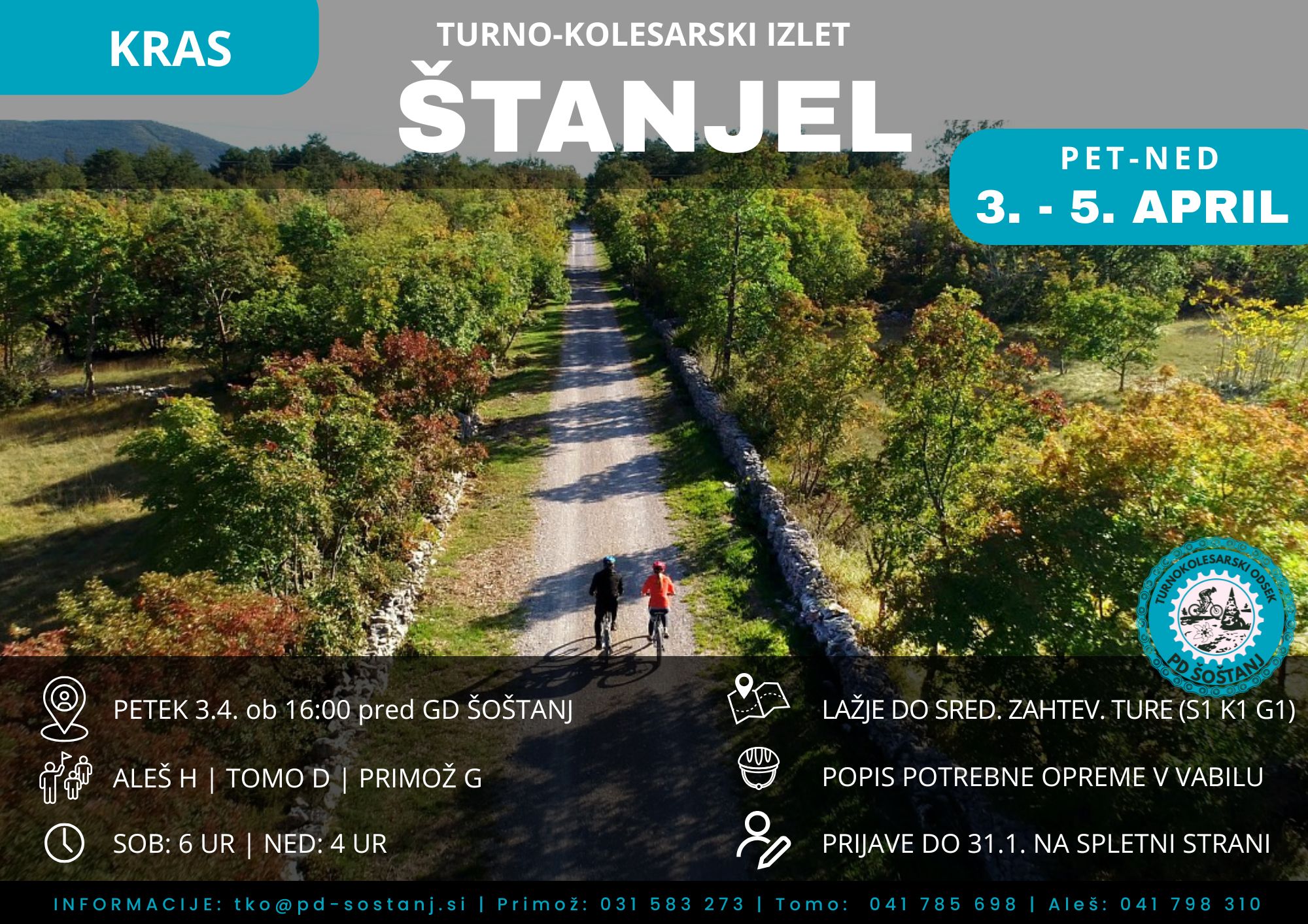 ŠTANJEL - Turno-kolesarski izlet